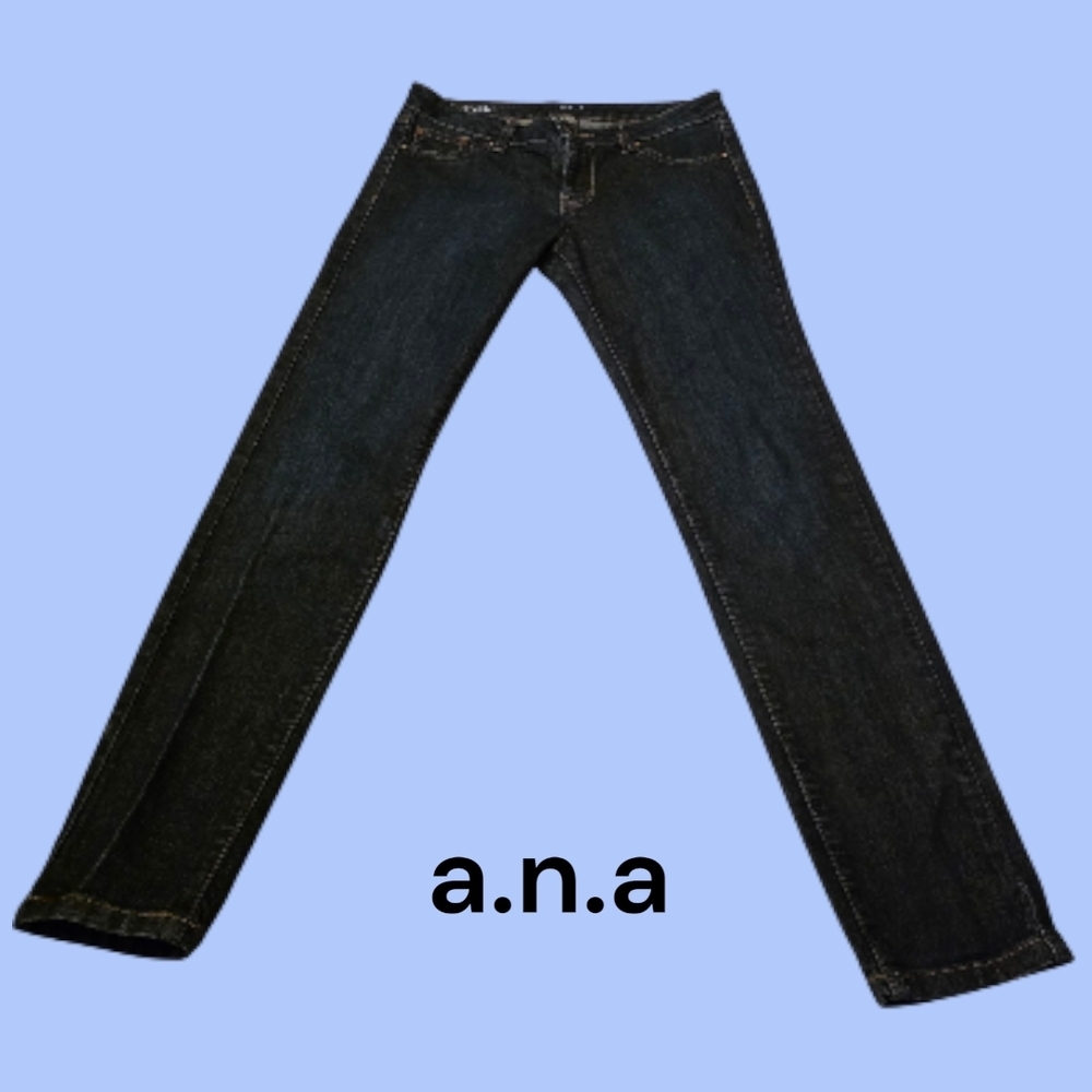 2/$25  a.n.a Women's Dark Blue Demin Jegging. Size 29 / 8